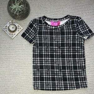 Black & White Plaid T-shirt